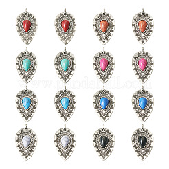 16шт 8 стиля подвески из сплава смолы с имитацией драгоценных камней RESI-TA0001-51