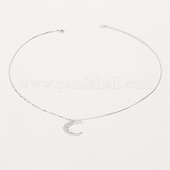 Нежные латунные подвески в форме луны для женщин FJ0957