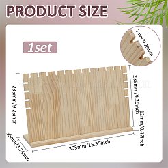 Schmuckständer aus Holz&nbsp;ODIS-WH0030-177B