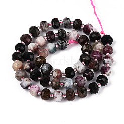 Натуральные разноцветные турмалиновые бусины G-T144-A01-06