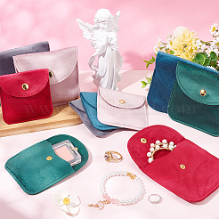 10шт 10 стильных бархатных мешочка для хранения ювелирных изделий ABAG-BC0001-53