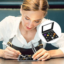 Подарочная коробка для хранения бриллиантов из искусственной кожи&nbsp;CON-WH0089-79