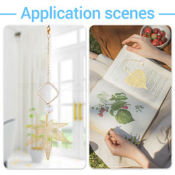 20 шт. 10 стиля латунных филигранных больших подвесок&nbsp;KKC-TA0001-03