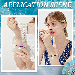 DIY-Armband-Sets zum Basteln mit synthetischen Türkis-&nbsp;DIY-SC0028-43