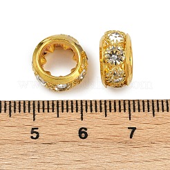 Латунные бусины со стразами  KK-U071-02B-01G