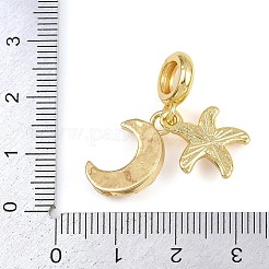 Латунные европейские подвески в виде морской звезды и луны KK-I352-15G