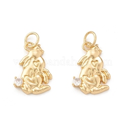 Кулоны из экологически чистой латуни с микропаве и кубическим цирконием KK-I698-36G