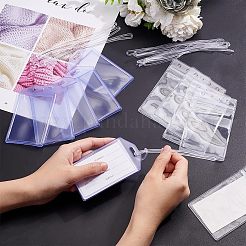 Borsa con etichetta per bagagli in plastica pvc trasparente&nbsp;DIY-NB0007-57