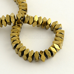 Гальванизировать немагнитных синтетический гематит бисер пряди&nbsp;LS-G-R259-08E