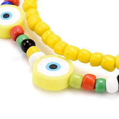 Perles de rocaille de verre étirer bracelets&nbsp;BJEW-JB06291-01