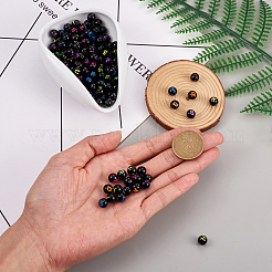 Черные акриловые бусины SACR-TAG0001-02