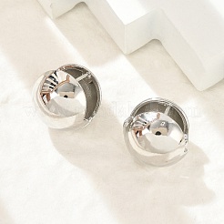 Латунь обруч серьги для женщин&nbsp;LS-EJEW-U041-03P