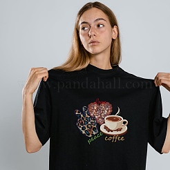 6個 6スタイル プラスチック熱転写フィルム ロゴステッカーセット  DIYTシャツ用  バッグ  帽子  ジャケット  花  192~230x141~230mm  1個/スタイル&nbsp;DIY-WH0230-107