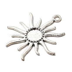 Тибетском стиле сеттинги сплав ВС подвеска кабошон TIBEP-Q043-079-RS