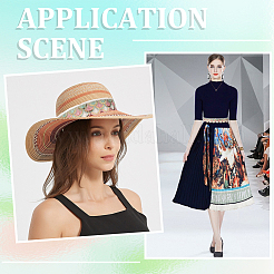 4.8~5 ярд блестящей полиэстеровой кружевной ленты с пластиковыми пайетками&nbsp;OCOR-CY0001-14B