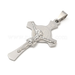 201 большой кулон из нержавеющей стали с лазерной резкой&nbsp;STAS-P428-13P-02