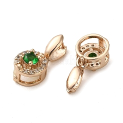 Стеллажное покрытие латунь микро паве кубический цирконий ледоруб щепотка поручни KK-K340-31RG