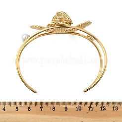 Браслеты-манжеты из нержавеющей стали 304 для женщин&nbsp;BJEW-Z091-04G-02