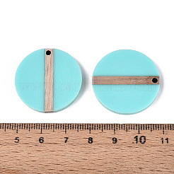 Подвески из смолы и дерева RESI-T057-52A