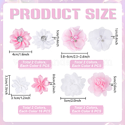 64 Stück Polyesterblume&nbsp;DIY-PH0029-74