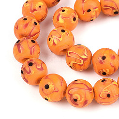 Бусы лэмпворк ручной работы LAMP-N028-05C