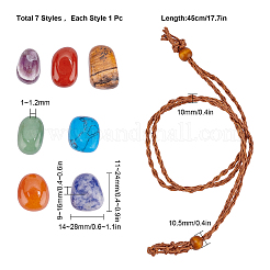 Наборы для самостоятельного изготовления ожерелья чакры DIY-SC0015-72