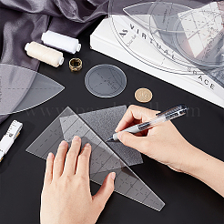 Набор акриловых линеек для выстегивания подсолнухов DIY-WH0343-97