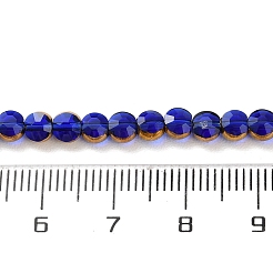 Стеклянные бусины с гальваническим покрытием &nbsp;LS-EGLA-A040-01G