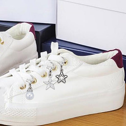 12 шт. 3 стиля подвески для обуви в виде звезд из сплава&nbsp;HJEW-DR00215