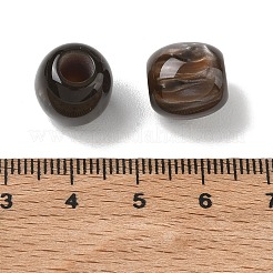 Undurchsichtiges Harz europäische Perlen&nbsp;X-RESI-F073-12A