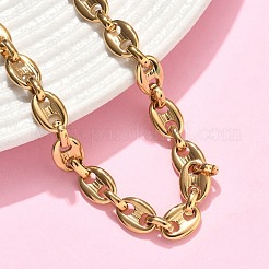 Bracciali a catena in acciaio inossidabile 304 con chicchi di caffè per donna&nbsp;BJEW-B169-02G