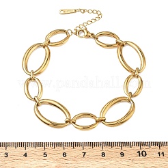 Bracelets à maillons ovales en acier inoxydable 304 pour femmes&nbsp;BJEW-A169-04G