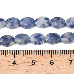 Натуральное синее пятно нитки из бисера яшмы&nbsp;G-H349-A01-06