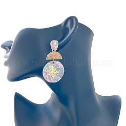 Серьги-гвоздики из полимерной глины и сплава WG9B4A2-01