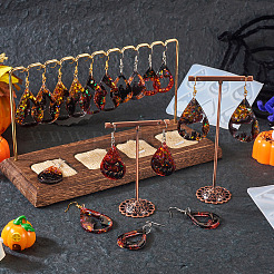 2 Stück Silikonformen für Halloween-Tropfenanhänger im 2-Stil&nbsp;DIY-TA0004-99