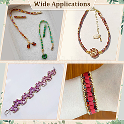 240 шт. 12-х цветные стеклянные бусины с тремя отверстиями SEED-ME0001-10C