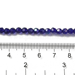 Chapelets de perles en verre transparent électrolytique&nbsp;X-EGLA-A035-T4mm-L06
