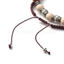 Set di braccialetti elastici codice morse speranza&nbsp;BJEW-JB07352-05