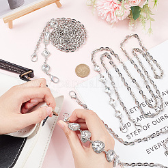 3 шт. 3-х стильные ремни для сумки из сплава с цепочкой и тросом&nbsp;FIND-WR0009-16