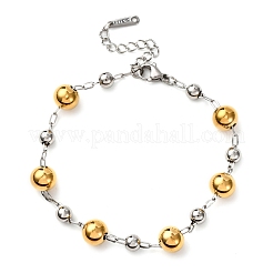 Браслеты из цепей из нержавеющей стали 304&nbsp;BJEW-K284-03B-GP