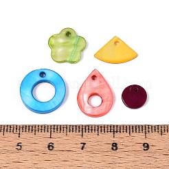 Подвески и комплекты звеньев из окрашенных натуральных пресноводных ракушек SHEL-T020-57