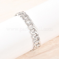 Браслеты из кубинской цепочки из нержавеющей стали 304&nbsp;BJEW-Z155-03P