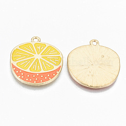 Подвески из эмалевого сплава с покрытием из легкого золота&nbsp;X-ENAM-T011-28KC-RS