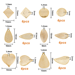 36шт 6 стильные латунные подвески&nbsp;KK-FH0004-98