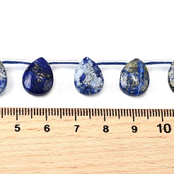Нитки бусины из натурального ляписа-лазури G-Q183-B12-01