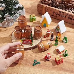 Mini-Bierfass aus Buchenholz&nbsp;LS-DJEW-WH0015-46