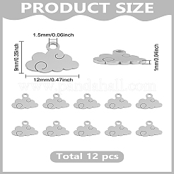12 шт. подвески из нержавеющей стали 304&nbsp;STAS-LP0003-50