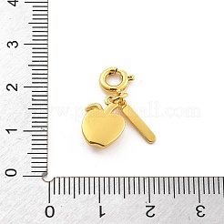 Латунная подвеска с фруктами&nbsp;HJEW-P020-01I-G