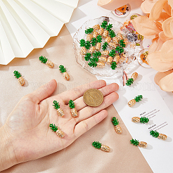 30шт подвески из эмалированного сплава с покрытием из светлого золота&nbsp;ENAM-FH0001-68