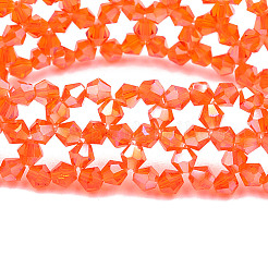 Pulsera elástica con cuentas de vidrio brillante&nbsp;BJEW-N018-03-06